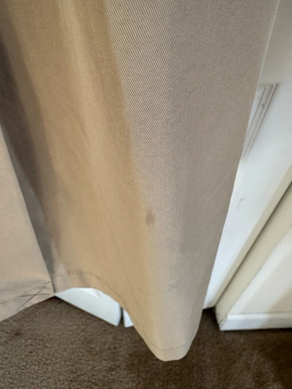 GAP Khaki Double-Breasted Trench Coat with Belt - Picture 13 of 16